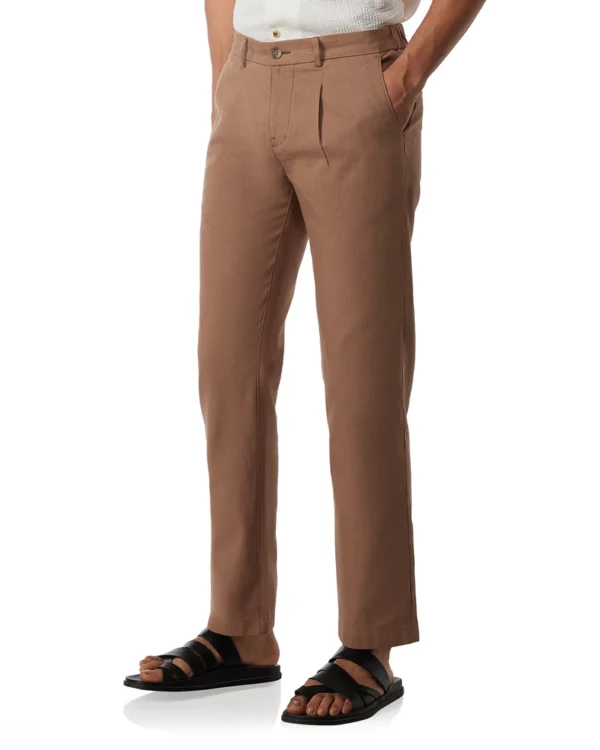 Marcoe Tropicscape Cotton Linen Pants - Light Khaki - Image 2