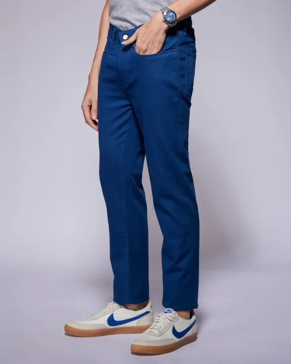 Marcoe Indigo Dobby Stretch Jeans - Image 2