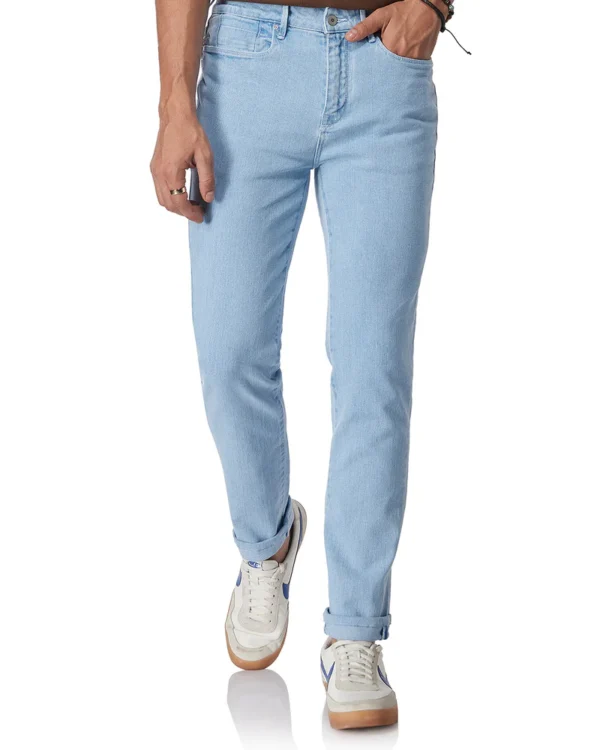 Marcoe Twill Stretch Jeans - Light Blue - Image 2