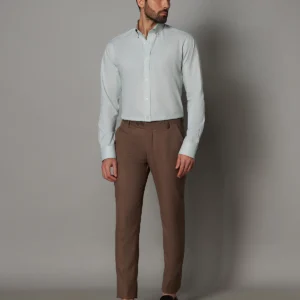 Marcoe Cotton Micro-Checked Shirt - Green