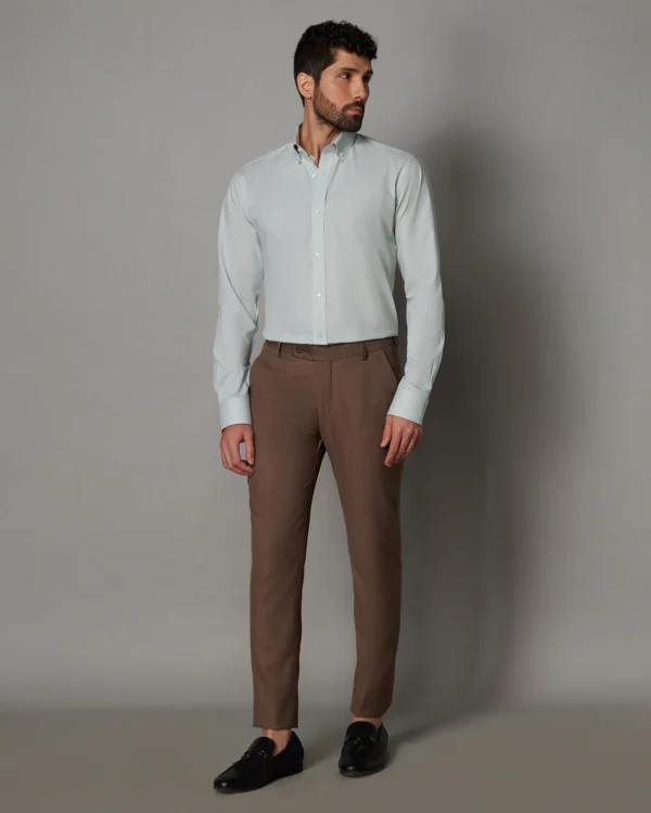 Marcoe Cotton Micro-Checked Shirt - Green